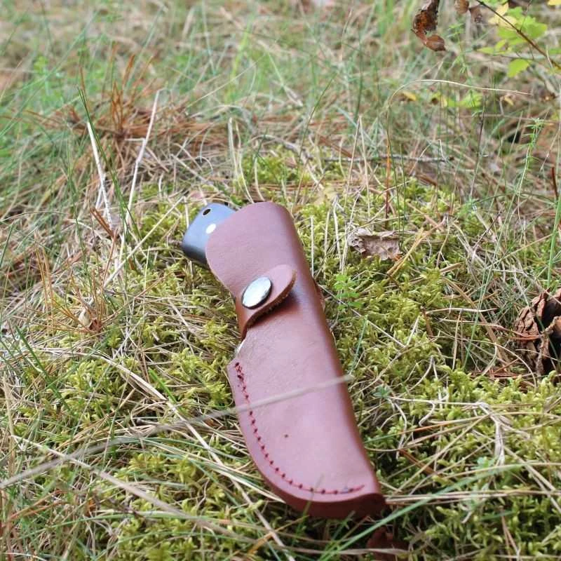 Fox Knives Medžioklinis peilis Juodas FOX LEATHER SHEATH