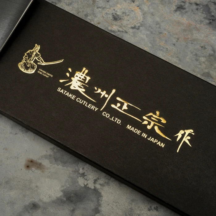 Satake Cutlery Mfg Japoniška Maisto kapoklė Satake Saku su muštuku 18cm