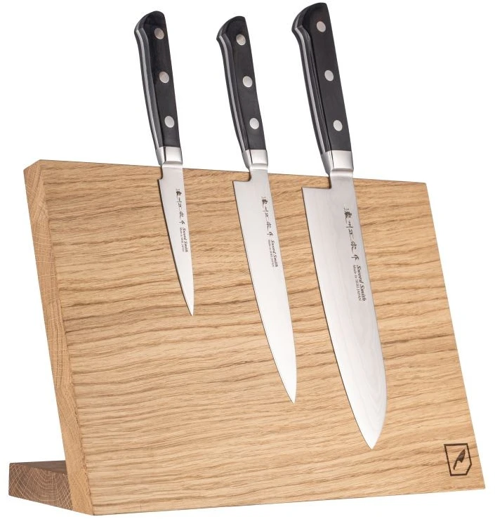 Satake Cutlery Mfg Japoniškų Damasko plieno peilių rinkinys Satake 3vnt