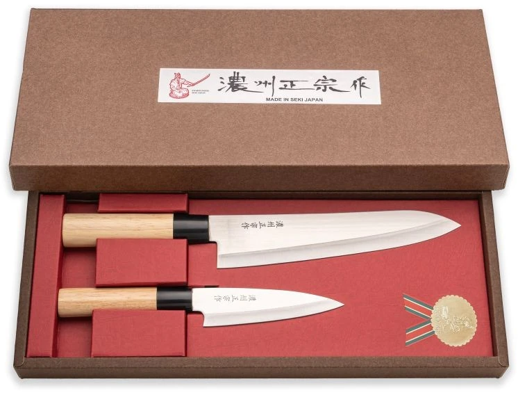 Satake Cutlery Mfg Japoniškų peilių rinkinys Satake Masamune Megumi 2vnt