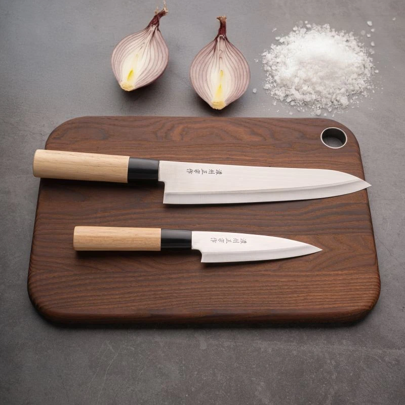 Satake Cutlery Mfg Japoniškų peilių rinkinys Satake Masamune Megumi 2vnt