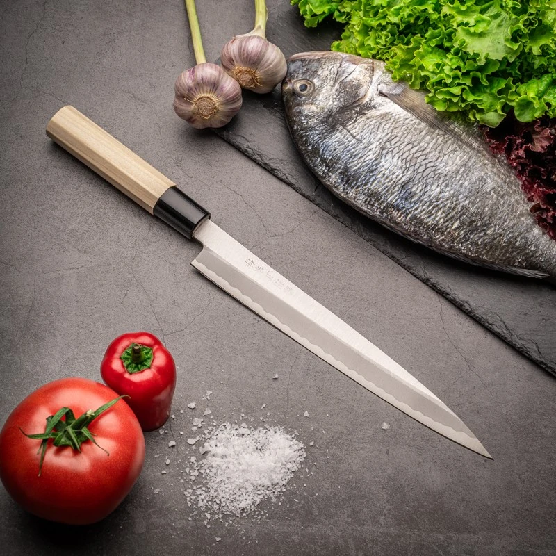 Satake Cutlery Mfg Japoniškas Sashimi peilis Satake Carbon steel
