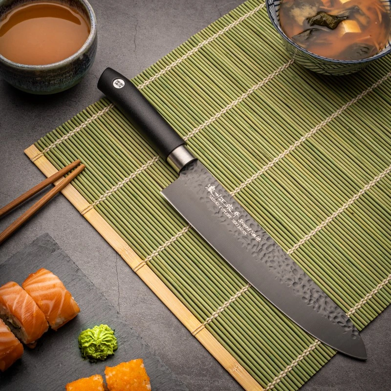 Satake Cutlery Mfg Japoniškas Šefo peilis 18 Satake Tsuchime Titanium