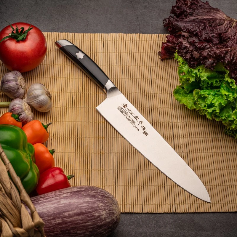 Satake Cutlery Mfg Japoniškas šefo peilis Satake Sakura, 18 cm
