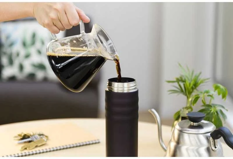 Termogertuve Kyocera Twist top 500ml (tamsiai pilka)