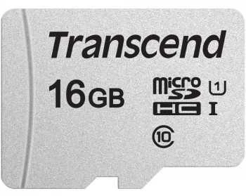 Atminties kortelė Transcend microSDHC USD300S 16GB CL10 UHS-I U1 iki 95MB/S