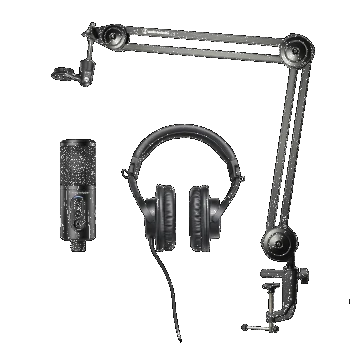 Audio-Technica CREATOR PACK ATR2500x-USB + ATH-M20x Komplektas: Mikrofonas + Ausinės + Laikiklis