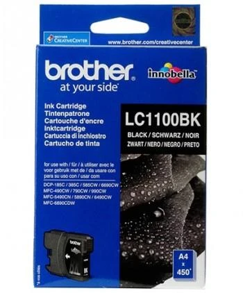 BROTHER LC-1100BK TONERIS Juodas 450P