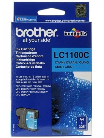 Brother LC-1100C (LC1100C) Rašalinė kasetė, Žydra