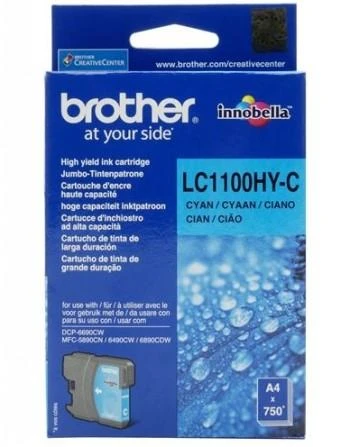 Brother LC-1100HYC rašalo kasetė Originalus Žydras 1 vnt