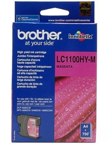 Brother LC1100HYM rašalo kasetė, purpurinė, didelės talpos