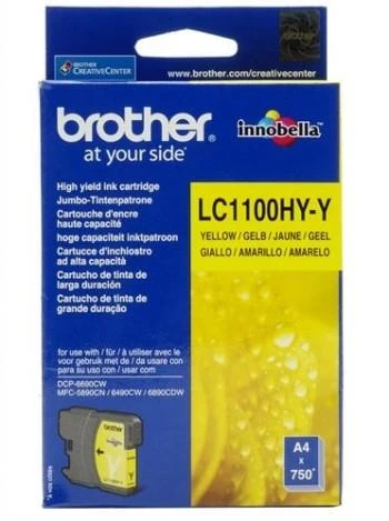 Brother LC-1100HYY rašalo kasetė Originalus Geltona 1 vnt