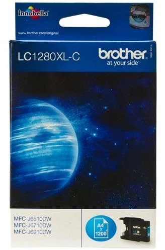 Brother LC1280XLC | Rašalo kasetė | Žydra spalva