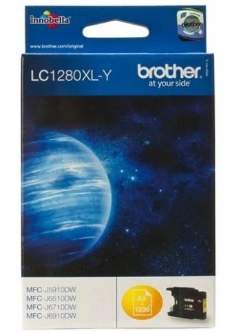 Brother LC1280XLY | Rašalo kasetė | Geltona