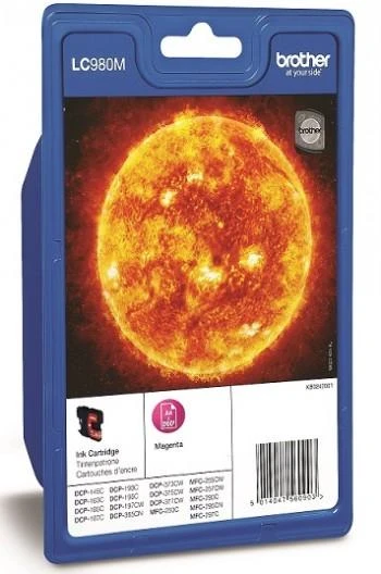 BROTHER LC-980M TONERIS MAGENTA 260P