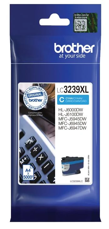 BROTHER LC3239XLC TONERIS HIGH CYAN 5000