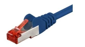 Goobay GB CAT6 S/FTP RJ45 PIMF 0.25M Mėlynas