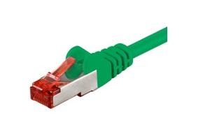 Goobay GB CAT6 S/FTP RJ45 PIMF 0.25M Žalias