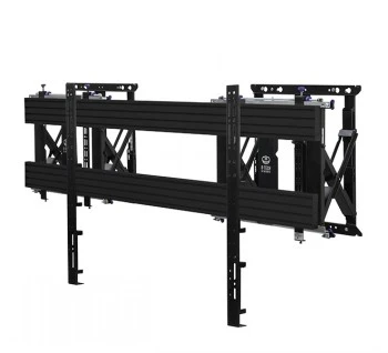 B-TECH AV SOFT-OPEN FULL SERVICE WALL MOUNT FOR XXL DISPLAYS - Juodas