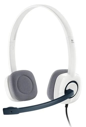 LOGITECH H150 ausinės su mikrofonu, baltos