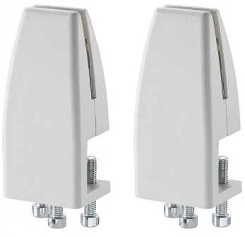 Laikiklis NewStar NEOMOUNTS DESK CLAMP FOR NS-GLSPROTECTXXX - FOR 8-25 MM DESK THICKNESS - SET OF 2, Baltas