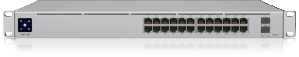 Maršrutizatorius UBIQUITI USW-Pro-24-POE UniFi komutatorius, 24 x 400 W, 24 gigabito RJ45 prievadai, 2 SFP+ prievadai, PoE++