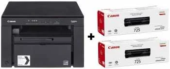 Canon i-SENSYS MF3010 Bundle (1x5252B004/ MF3010 and 2x 3484B002/ crg725) Mono, lazerinis, Mono Daugiafunkcinis Spausdintuvas, A4, Juodas