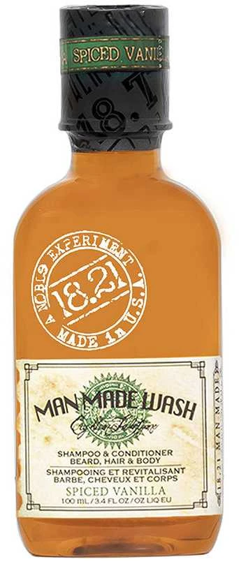 1821Manmade Daugiafunkcė priemonė vyrams 3 in 1: stiprinamasis šampūnas, kondicionierius ir kūno prausiklis viename 18.21 Man Made Wash Spiced Vanilla WSH3SVN, 100 ml