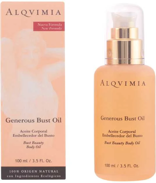 Kaklo ir krūtinės kremas Generous Bust Oil Alqvimia 100 ml