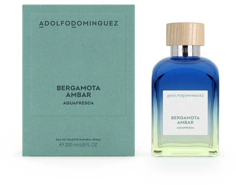 Adolfo Dominguez Agua Fresca Bergamota Ambar Eau De Toilette, 200 ml