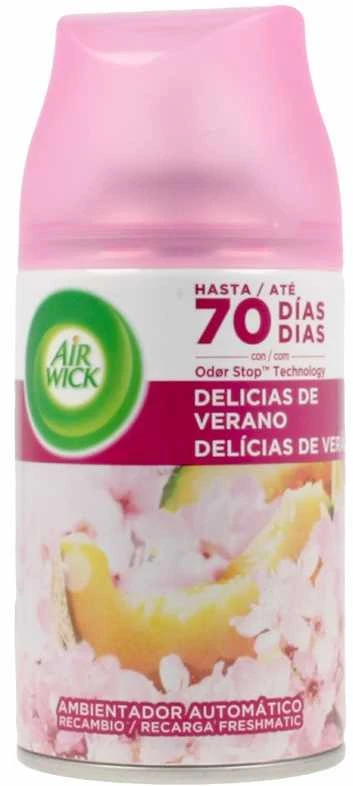 Air Wick Įnašas į oro gaivintuvą Freshmatic DUPLO Delicias de Verano Air Wick Life Scents Delicias del Verano (250 ml) (1 uds)