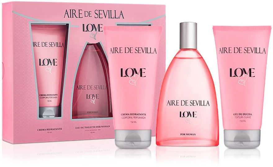 Instituto Español Aire De Sevilla Love EDT Purškiklis 150ml 3vnt rinkinys