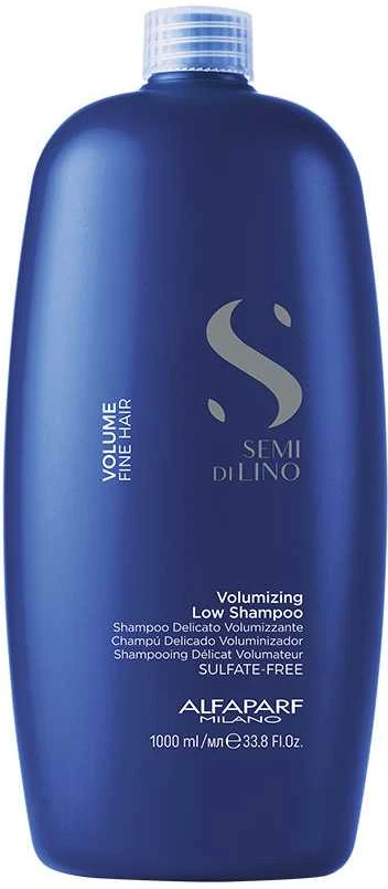 "Alfaparf Milano Semi Di Lino Volume plonų plaukų plaukų šampūnas, suteikiantis žvilgesio 1000ml