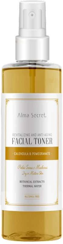 Alma Secret Facial Toneris Revitalizante y Antiedad Con Caléndula y Granada, 200 ml