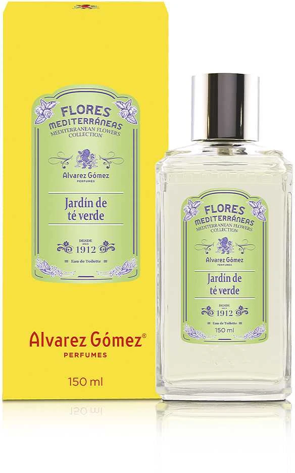 Alvarez Gómez Mediterranean Flowers Jardin Žalias Tea tualetinis vanduo purškiklis 150ml