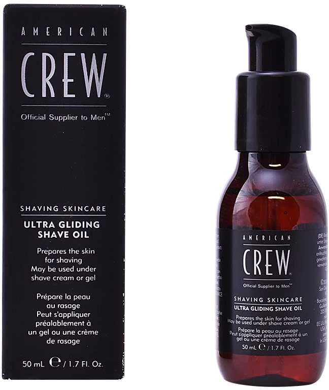 „American Crew“ skutimosi odos priežiūros itin gildinantis skutimosi aliejus, 50 ml
