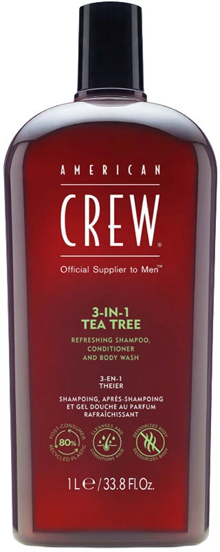 American Crew 3-IN-1 arbatmedis Šampūnas