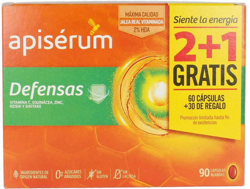 Apisérum Defenses Pack 3 mėnesių 90 kapsulių