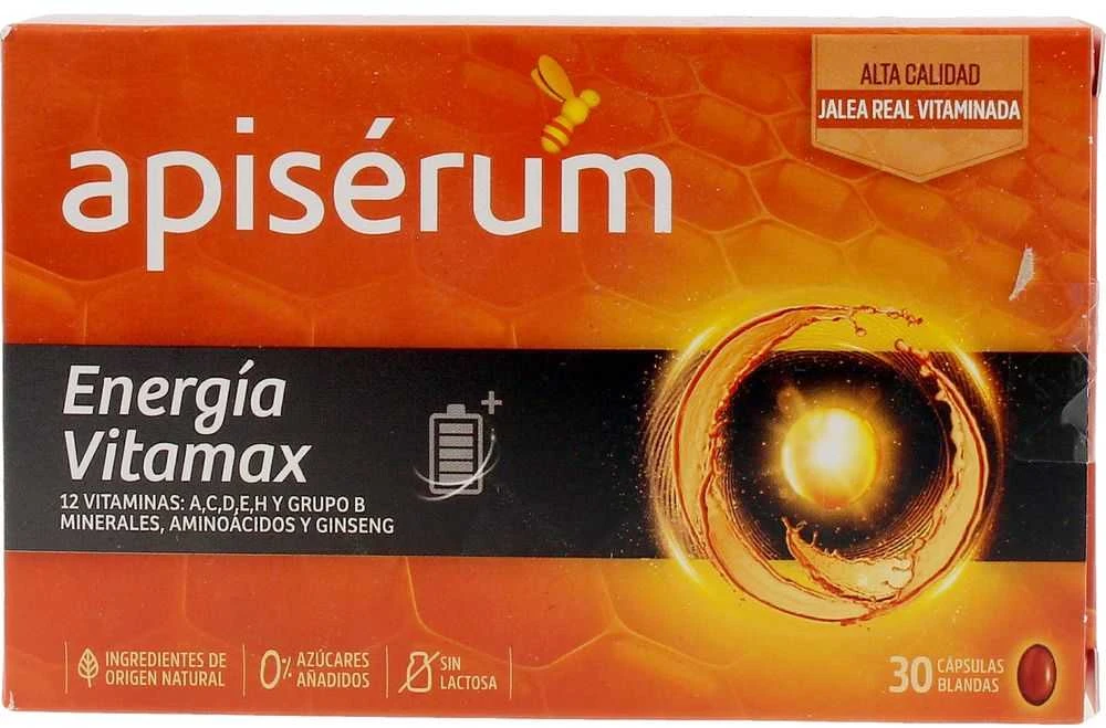 Apisérum Apiserum Energy Vitamax Kapsulės