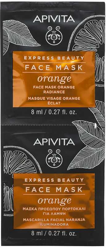 Apivita Atgaivinanti kaukė su apelsinu 2x8ml