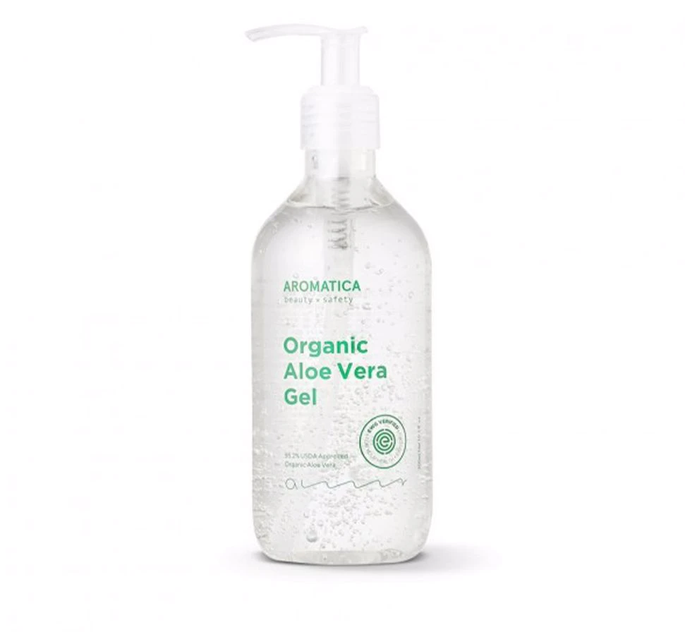 Aromatica Organic Aloe Vera Gel raminantis gelis po deginimosi, 300 ml