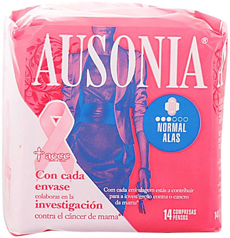 "Ausonia Normal" higieniniai įklotai su sparneliais 14 vienetų
