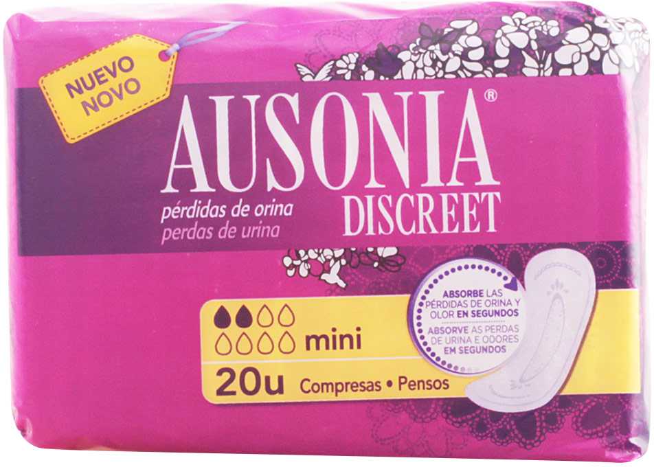 Ausonia Discreet Mini higieniniai rankšluosčiai 20 vnt