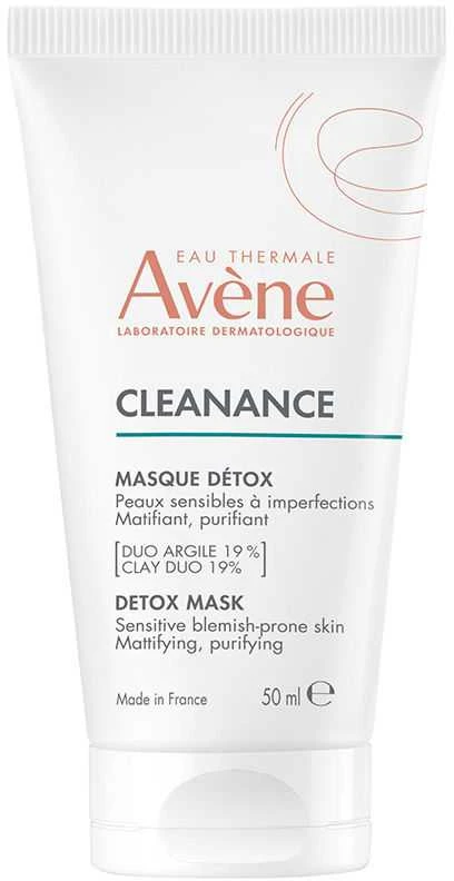 Avène Cleanance 3 In 1 Detox Mask valomoji kaukė jautriai, spuoguotai veido odai, 50 ml