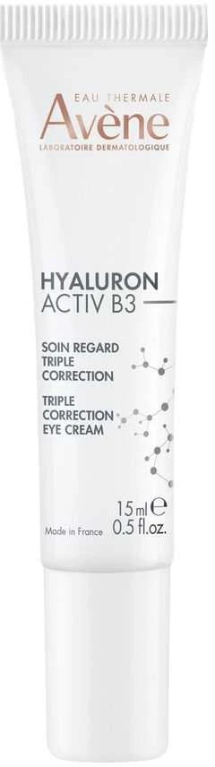 Avène Eau Thermale Hyaluron Activ B3 Triple Correction Paakių kremas trigubo poveikio koreguojantis kremas akių kontūrui, 15 ml