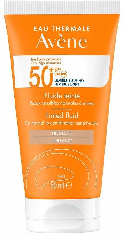 saugantis nuo saulės veido fluidas "Avène Colour Fluid" SPF50+ 50ml