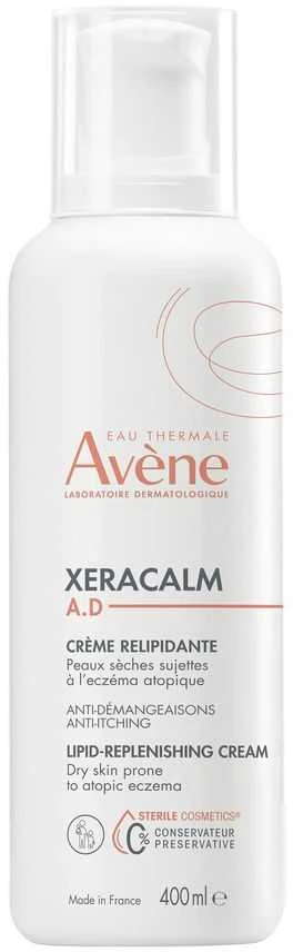 Avène Relipidating kremas sausai odai XeraCalm AD (Lipid-Jauninamasis Kreminis) 400 ml
