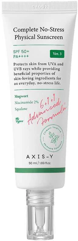 AXIS-Y Complete No-Stress Physical Sunscreen SPF50+ Kremas nuo saulės, 50 ml
