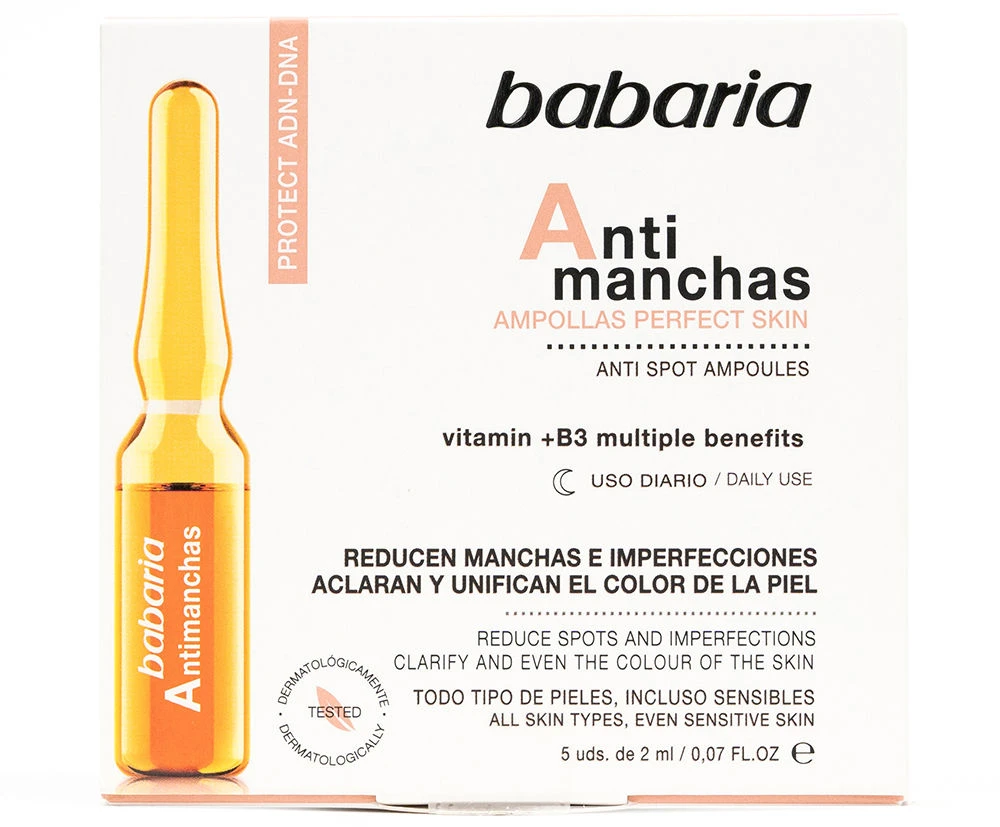 "Babaria" ampulės nuo pigmentinių dėmių 5x2ml