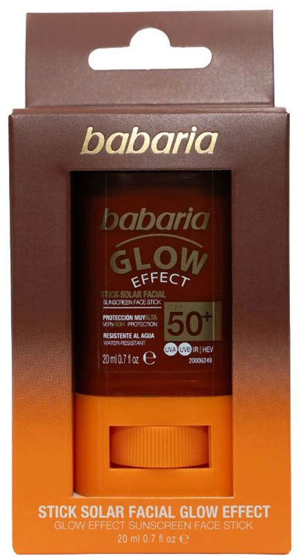 Babaria Glow Effect Stick Solar Facial Spf50, 20 ml